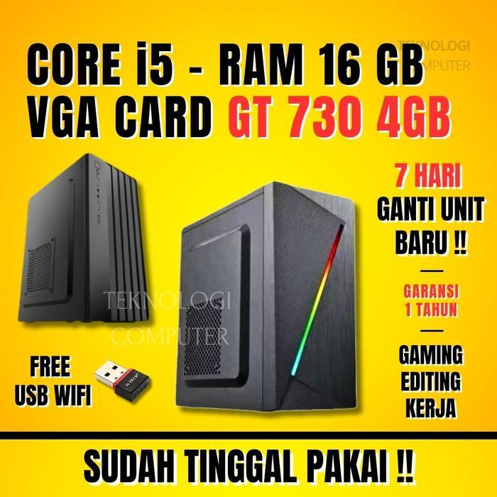 Core i5 VGA Nvidia PC Gaming Rakitan Komputer CPU