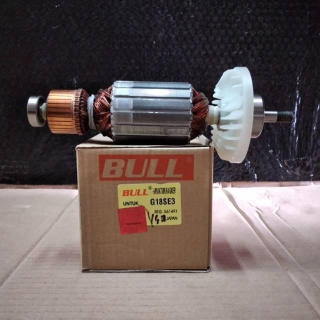 Bull Armature Angker G18Se3 For Mesin Gerinda 7" Inchi Hitachi G 18Se3