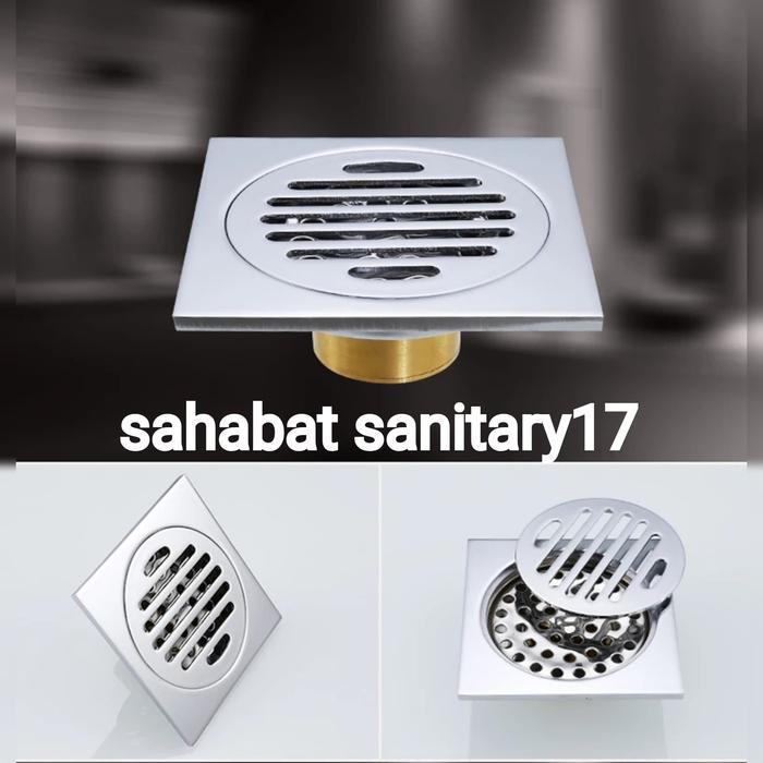Toto Sanitary - Floor Drain Onan Stainless Tebal Anti Bau Dan Serangga Smart Drain