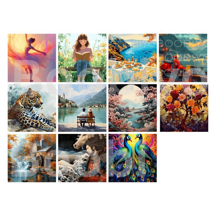 [Boobiyo] 40 x 50 Akrilik Diamond Painting Klasik