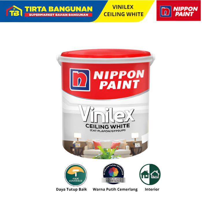 v NIPPON PAINT VINILEX CEILING WHITE VINILEX CEILING GYPSUM CAT PLAFON GYPSUM 5KG