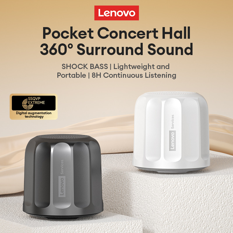 ORIGINAL LENOVO HD107 BLUETOOTH SPEAKER WIRELESS PORTABLE WIRELESS SPEAKER SOUND 360SURROUND SOUND