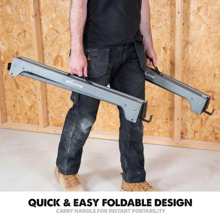 EVOLUTION COMPACT FOLDING METAL SAW HORSE MEJA KERJA LIPAT