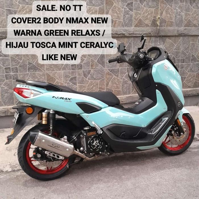 JUAL COVER2 BODY REPAINT YAMAHA NMAX NEW / ALL NEW NMAX. WARNA GREEN RELAXS / HIJAU TOSCA MINT CYRAL