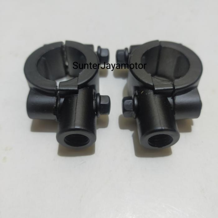 "New" Breket Spion, Dudukan Spion Drat 14 Honda. 1Set kiri - kanan