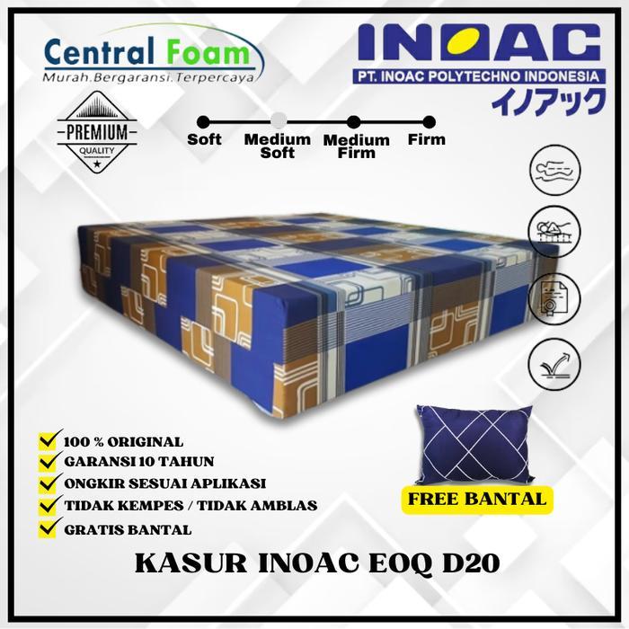 Kasur Busa INOAC EOQ Super Tebal 40 cm Density 20 - FREE BANTAL - Kasur Busa matras INOAC asli