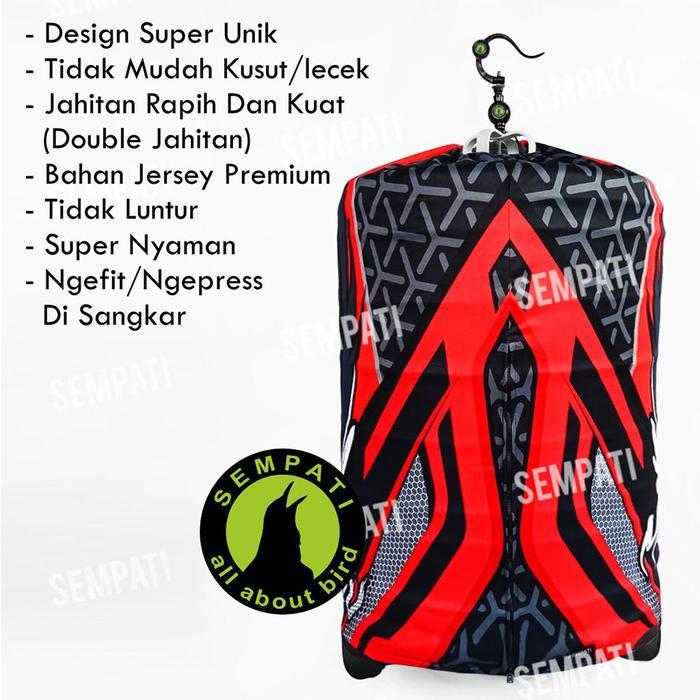 Krodong Sangkar Murai No 2 Jersey Premium Fullprint Motif Burung Murai