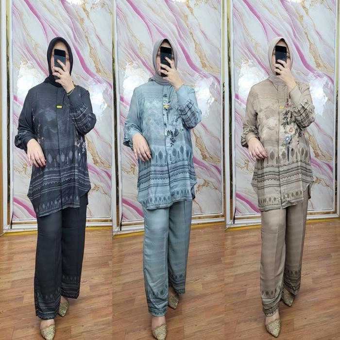 SETELAN LONG TUNIK RAYA (HANIA PREMIUM)