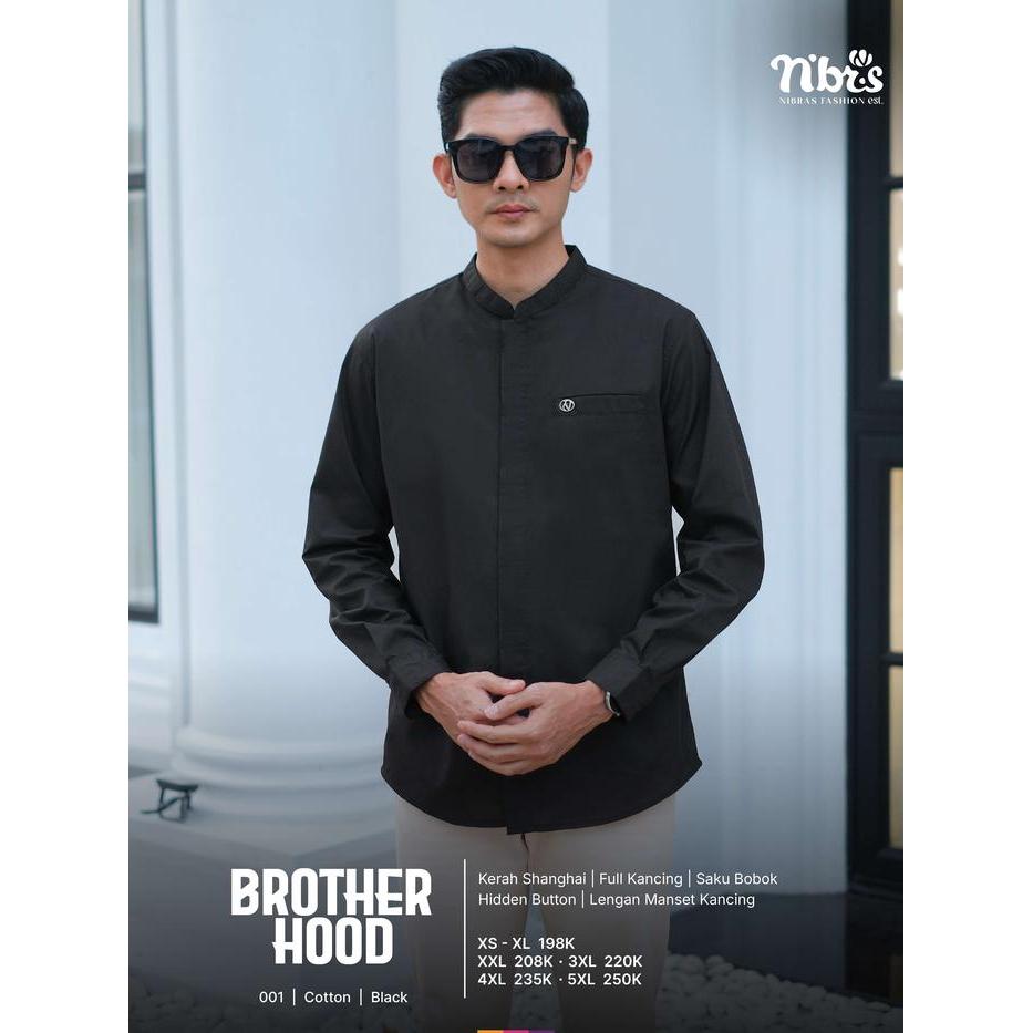 Brotherhood 001 Nibras Koko Atasan Pria Lengan Panjang Bahan Katun Nibras Koko Lebaran