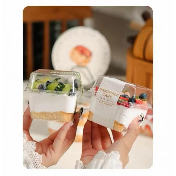 Kotak Dessert Box isi 10 Pcs / Kotak Puding Box / 10pcs Dessert Cup Korean Box Dessert Tiramisu