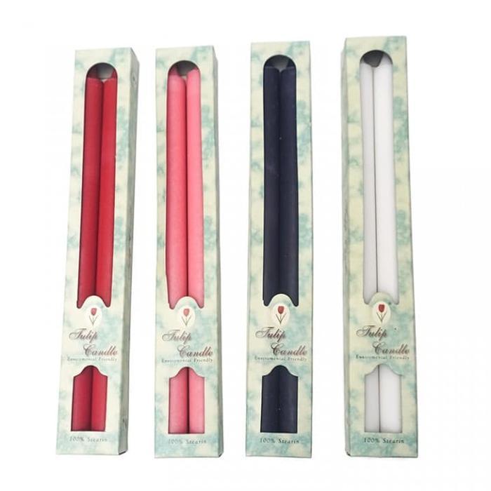 Lilin Silinder Warna Isi 2 ( Uk. 30 X 2Cm ) - Lilin Rohani Silinder