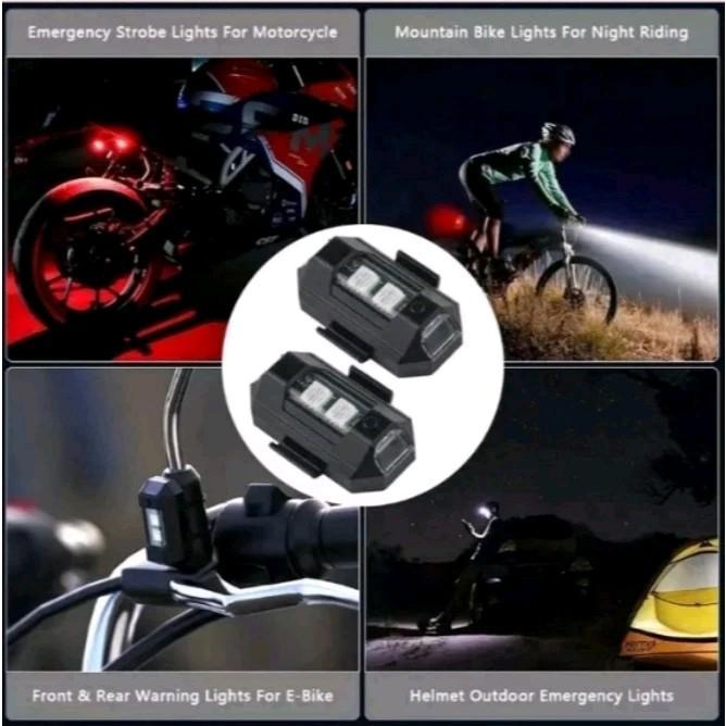 "New" Lampu Sepeda Pesawat Kecil LED Kedip Motor Mobil Outdoor