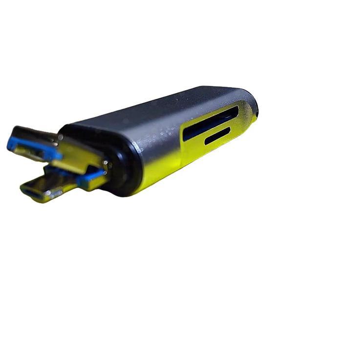 OTG Smart Cardreader 4in1 Card reader 4 In 1 Micro Type-C Usb-A SD Car Computer Aluminium Laptop