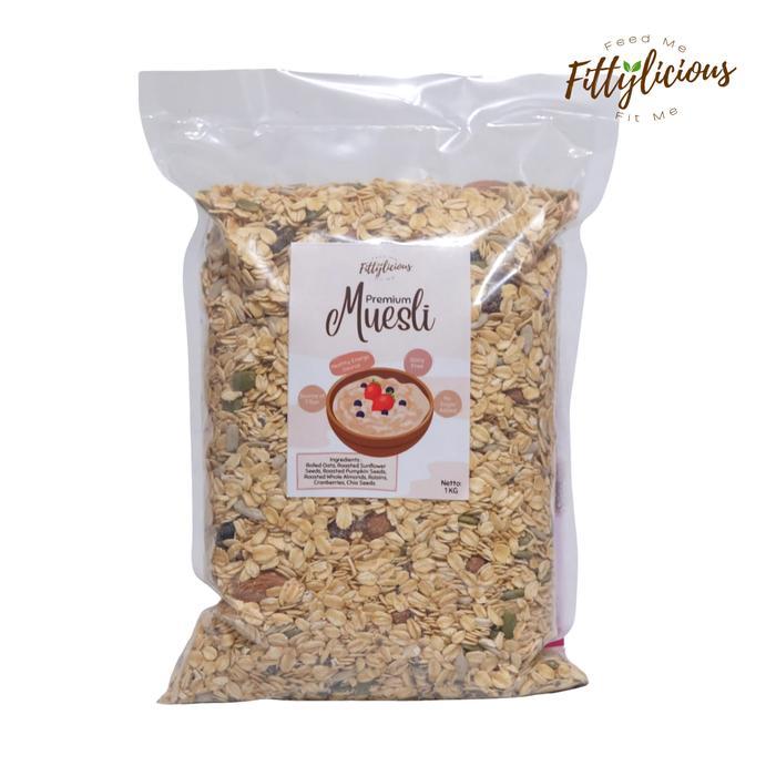 Fittylicious Muesli Dried Fruit Oatmeal 1 Kg / Muesli 1 Kg
