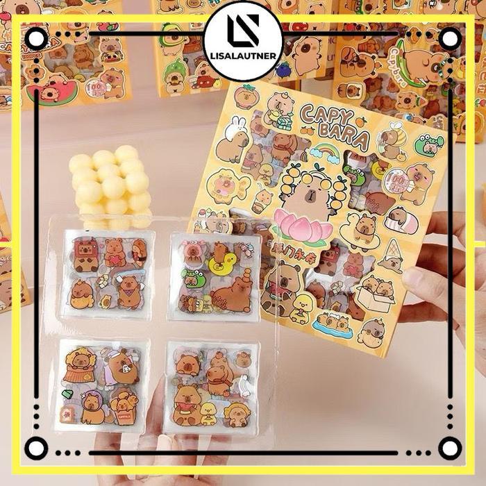 stiker Momo original 100pcs stiker viral Momo kotak ori tempelan buku stiker