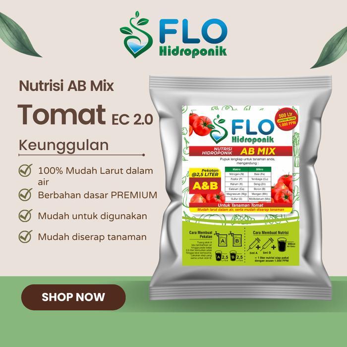 Pupuk Nutrisi AB Mix Tomat Flo Hidroponik