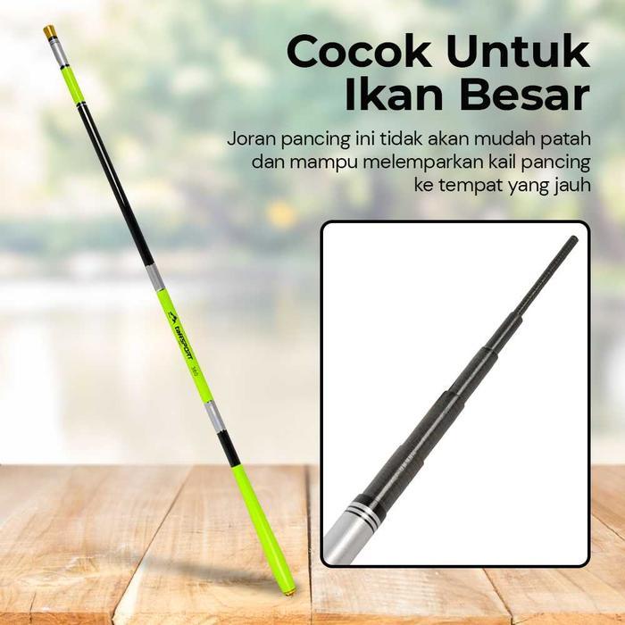 Taffsport Joran Tegek Pancing 330 430 540 Fishing Rod Pole material Carbon Fiber Ikan 3Kg