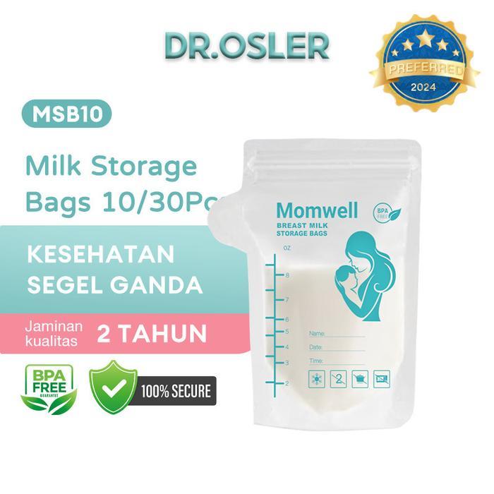 Dr.Osler Kantong Asi 250Ml/30Pcs Penampung Asi Kantong Susu Pack Bpa Free Sekali Pakai Breastmilk