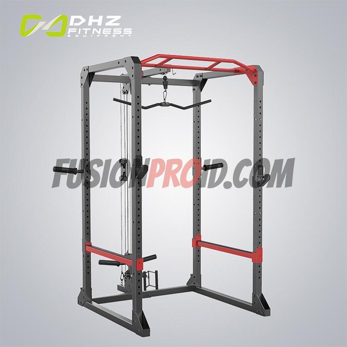 Power Rack Squat Rak Barbel Pull Up Down Bench Press Home Gym DHZ M200