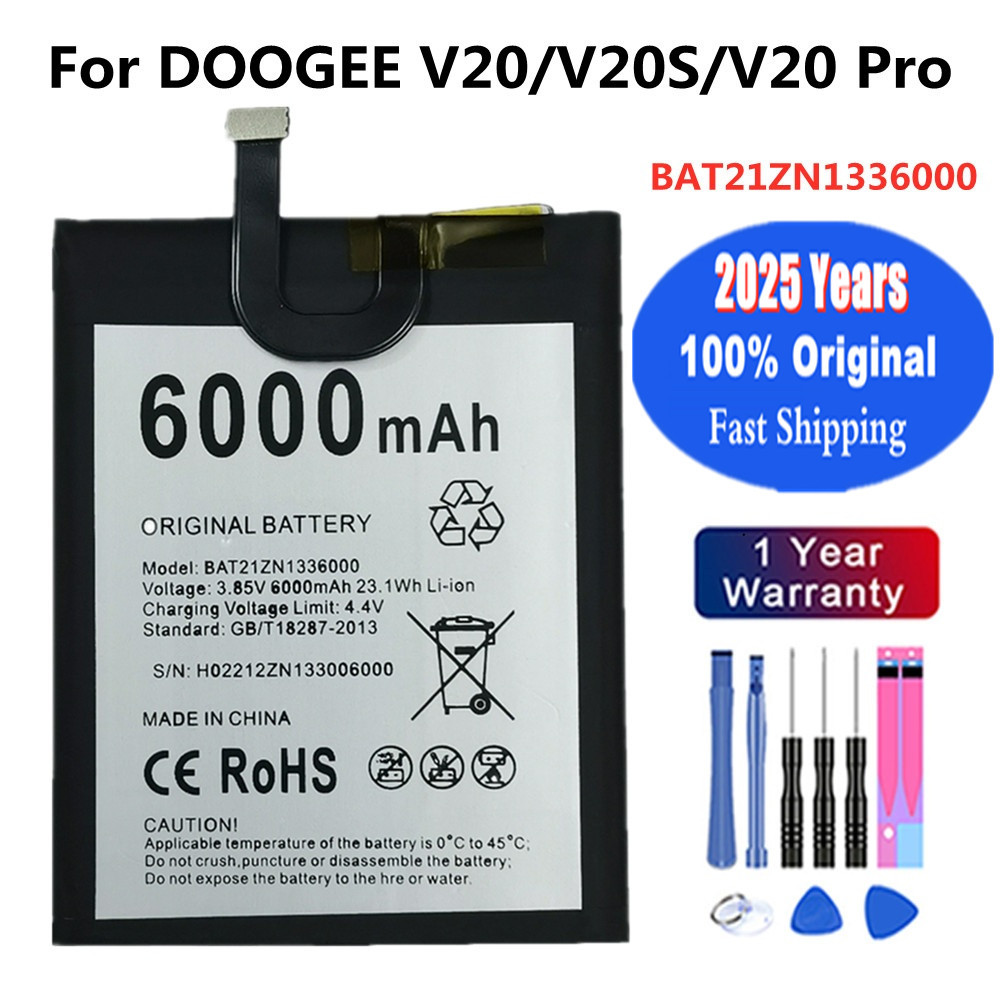2025 Years BAT21ZN1336000 Original Battery For DOOGEE V20 Pro / V20S V20Pro Phone Battery Bateria
