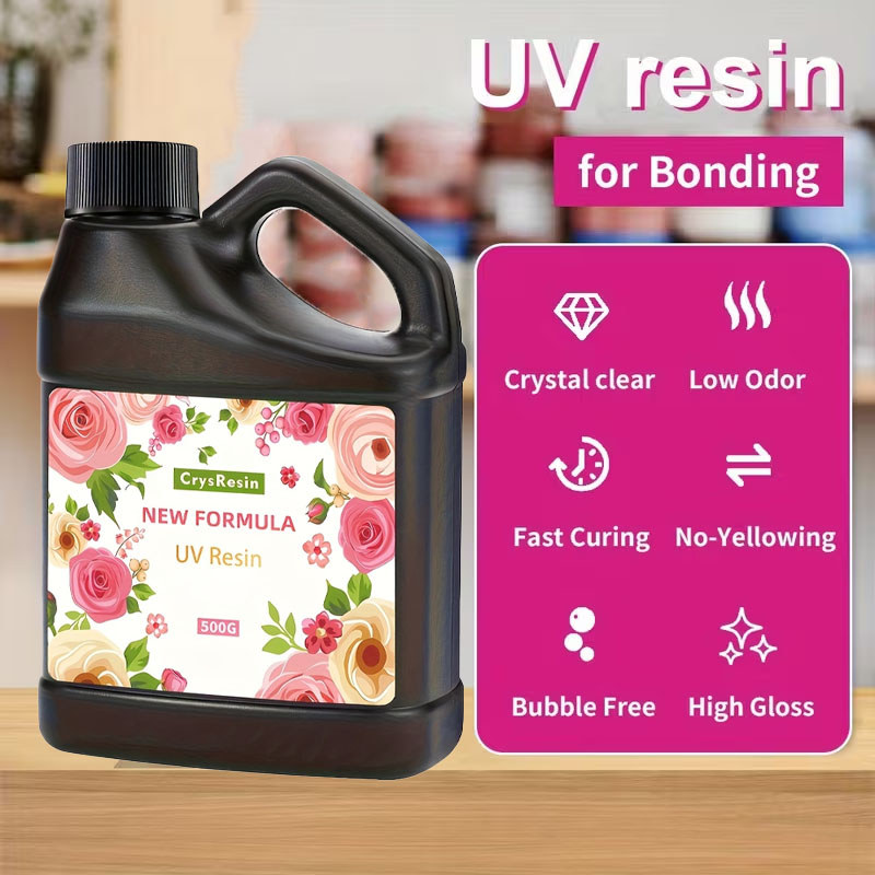Resin 500g Set - Bulk Assembly Upgrade Crystal Clear Hard Fast-Curing Epoxy Resin for Handcrafted