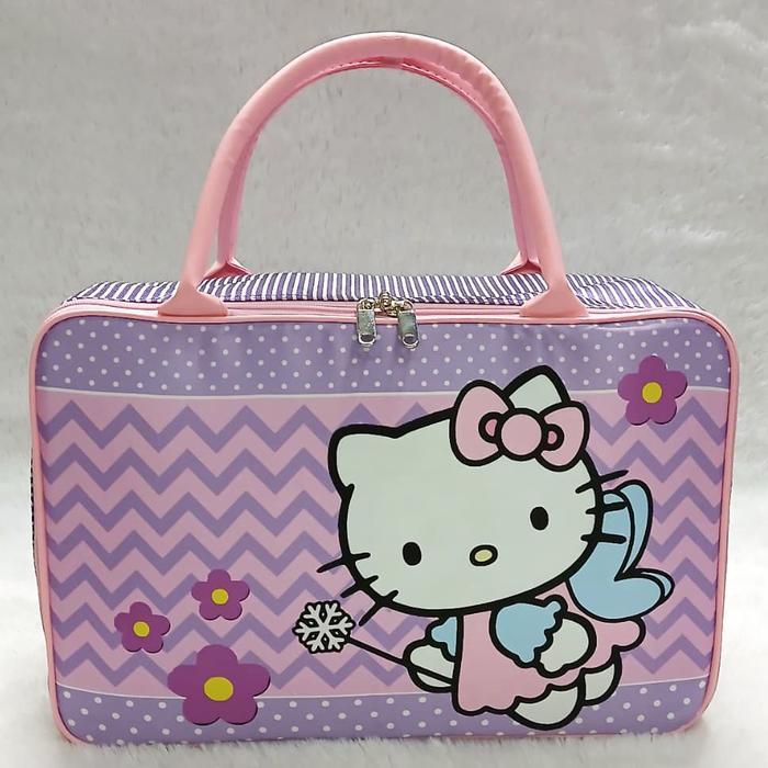 Siap Kirim Tas Travel Kanvas Koper Anak Tas Jinjing Tempat Baju Anak Gambar Lucu - Travel Bag