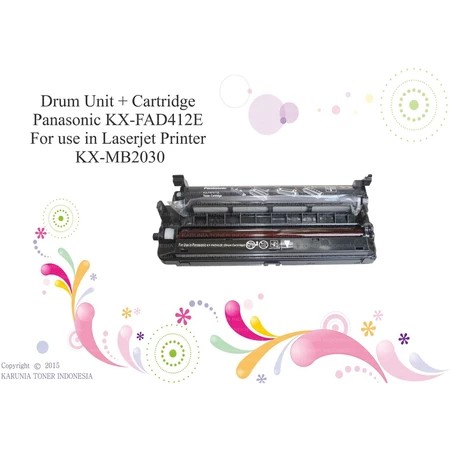 Drum Unit + Cartridge Panasonic KX-FAD412E For use in KX-MB2030