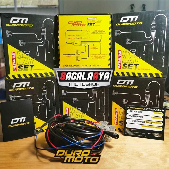 Relay Set Lampu Motor Mobil Original Duromoto Dm M1 X1 M3 M5 M6 Senlo