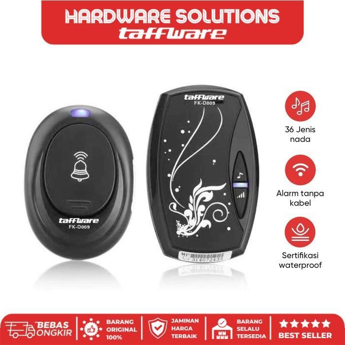 Taffware Alarm Pintu Wireless Waterproof Dengan Eu Plug - Fk-D009