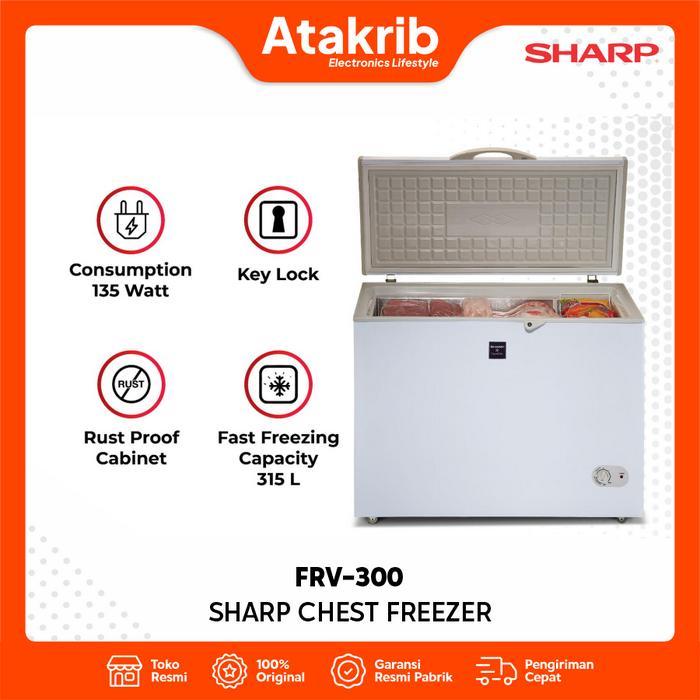 SHARP CHEST FREEZER FRV-300 Kapasitas 250 Liter