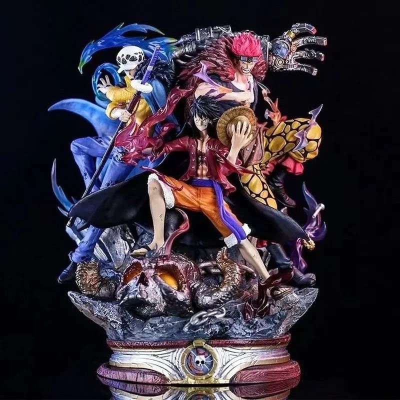 One Piece Anime Battle of Onigashima Action Figures - Supernova Three Captains Luffy Kid Law