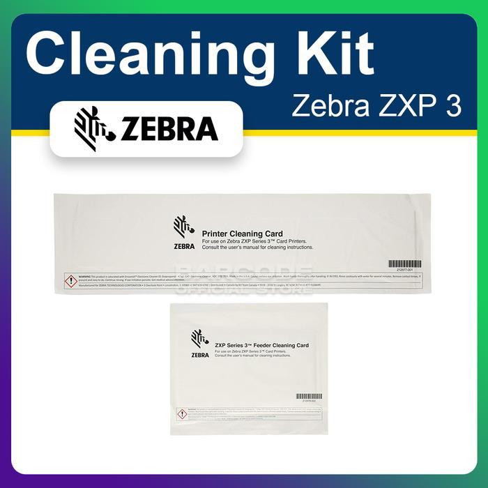 Cleaning Kit Id Card Printer Zebra Zxp Series 3 Zxp3 Zxp 3