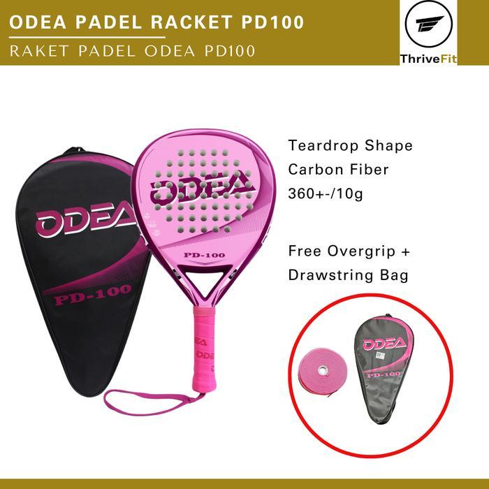 ODEA PADEL RACKET / RAKET PADEL ODEA CARBON FIBER - PD100