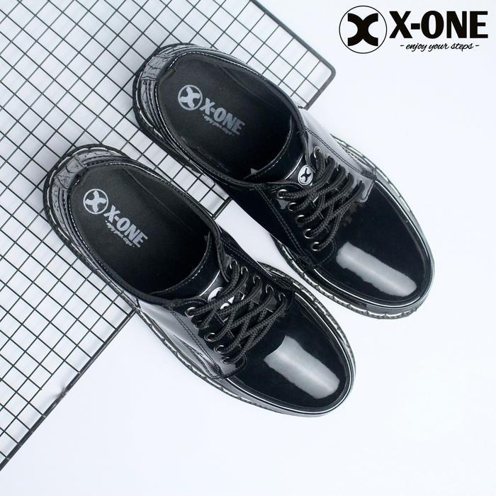 Sepatu Formal Pria X-One Footwear Jossie Docmart Hitam Docmart Brand Lokal