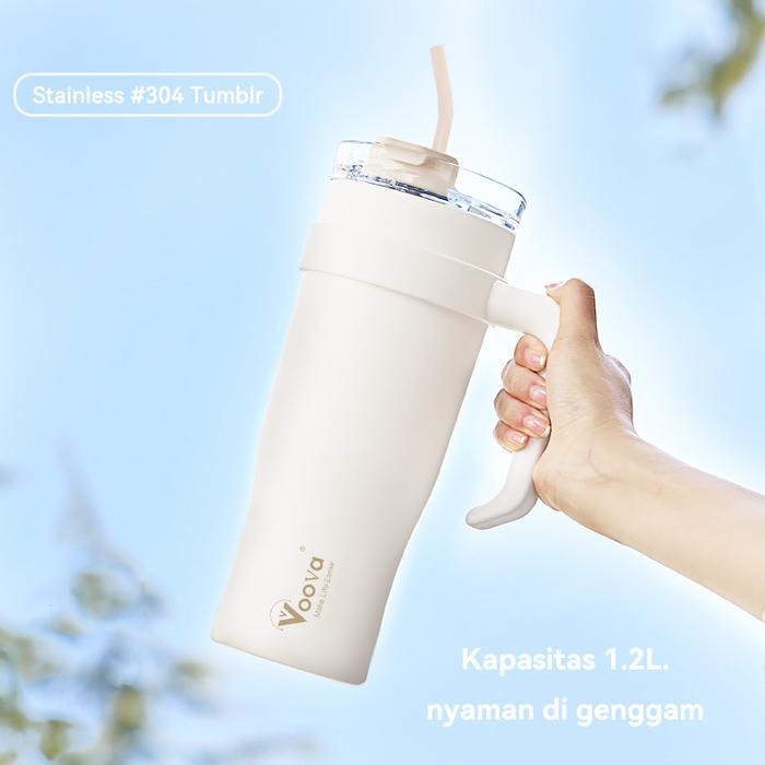 [COD] Tumbler Stainless Steel 1,2 Liter/ Botol Minum 1200 ML Stainles Tumbler/ Botol Minum Stainless