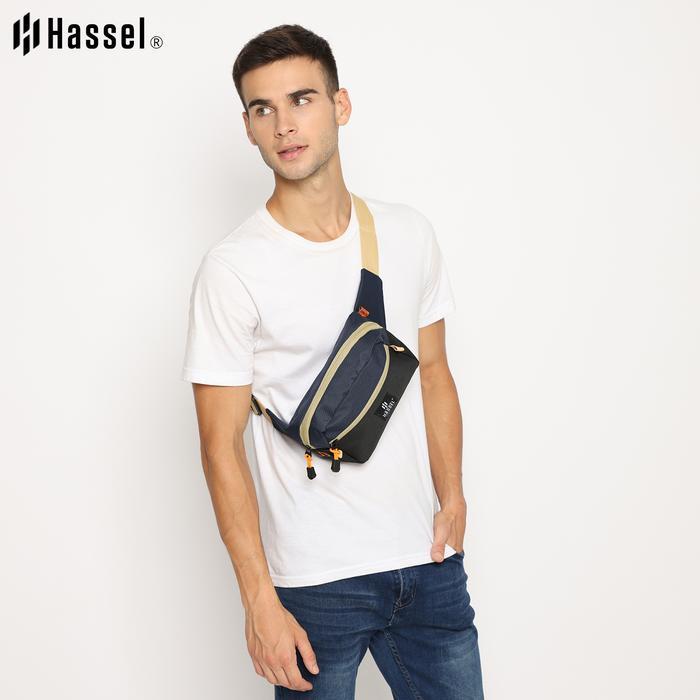 Aerostreet - Egan - Tas Waistbag Casual Pria Wanita Egan - Tas Pinggang Casual Daily Polos Hitam