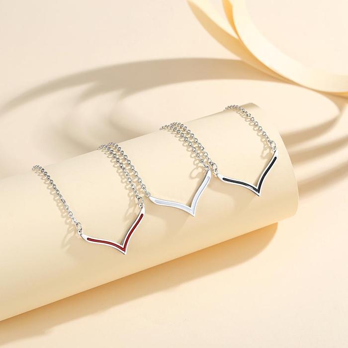 LM415 Kalung Wanita Fuji Titanium Wanita Aksesoris Fashion