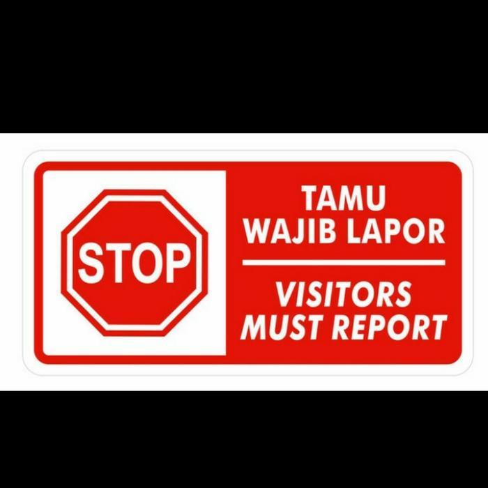 Sign Acrilic Tamu Harap Lapor