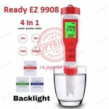 Ph Meter Ez9908 Ph Tds Ec Temperature Meter Tester Suhu Hidroponik Ez 9908 Terbaru 