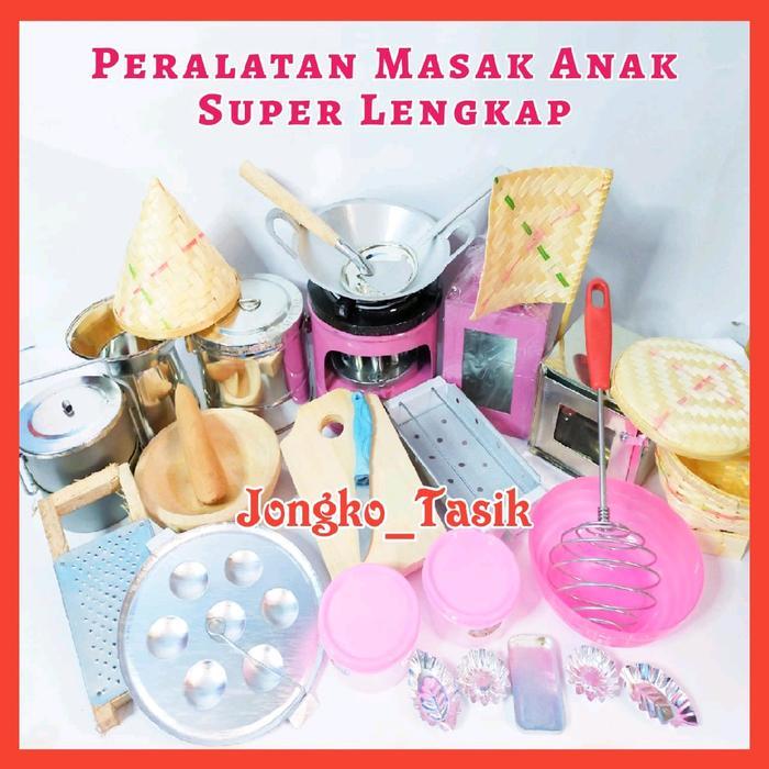 KITCHEN SET MAINAN ANAK MINIATUR PERALATAN MASAK MASAKAN PAKET SUPER LENGKAP PLASTIK TOYS