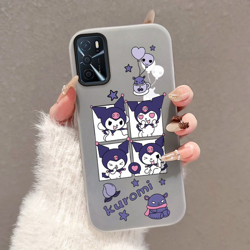 Casing Hp Untuk OPPO A16 OPPO A16s OPPO A54s Case Casing Pola kelinci ungu Cesing HP Kasing Jelly pe