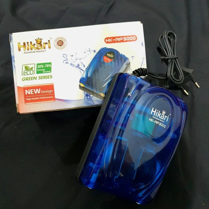 Hikari HK AP 3000 Mesin Aerator 2 Lubang Gelembung Udara Aquarium