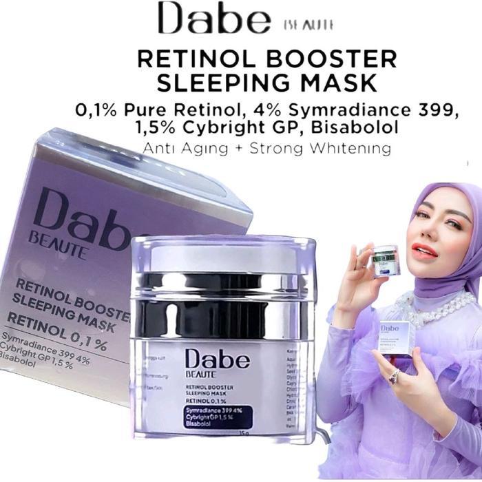 Dabe Beaute Retinol Booster Sleeping Mask 0,1% Pure Retinol 4% Symradiance 399 1,5% Cybright Gp