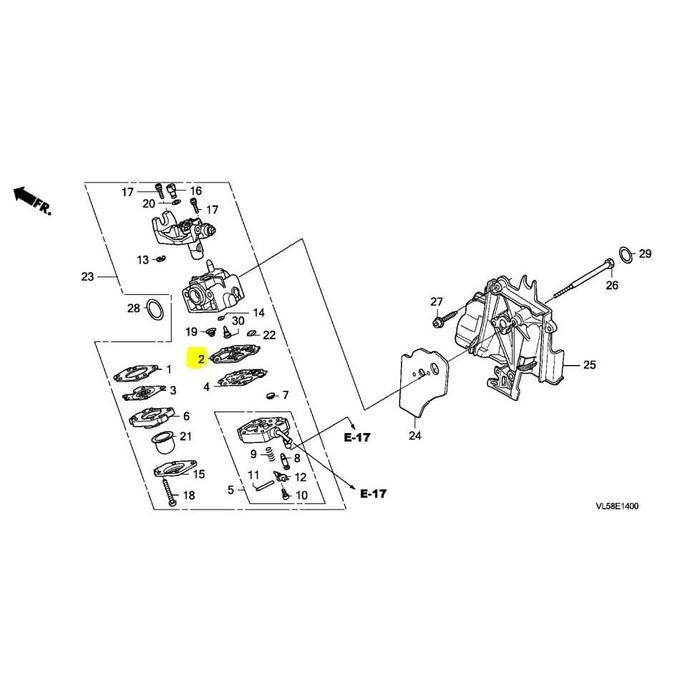 Honda UMR 435N/UMR 435T/UMK 435T Brush Cutter Gasket Pump