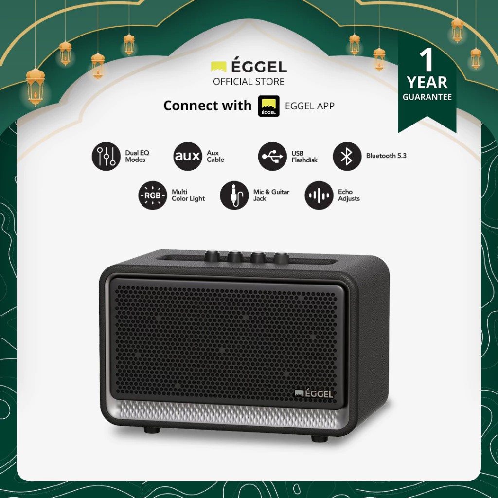 Eggel Home 3 Portable Bluetooth Speaker with Karaoke Function