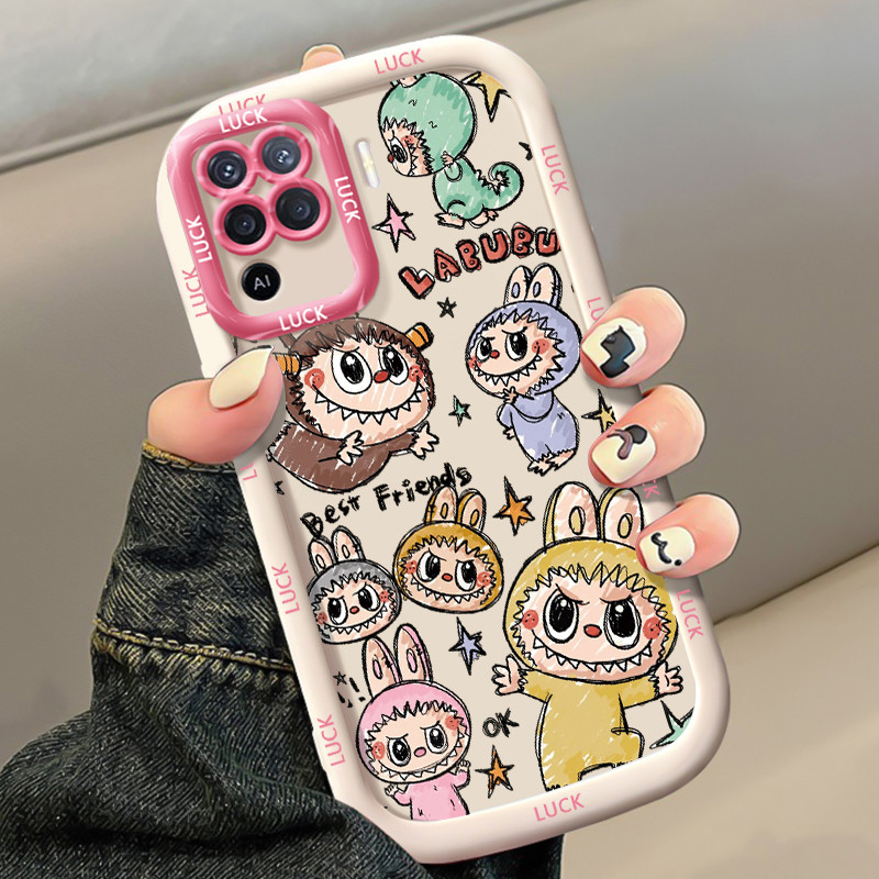 Casing Hp untuk OPPO A94 Reno 5F Reno5 F Reno 5 Lite F19 Pro Case Boneka Coretan Baru Imlek Kesing p
