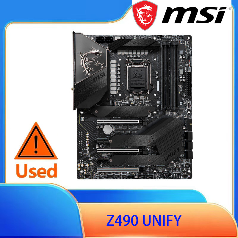 MSI MEG Z490 UNIFY LGA 1200 Intel Z490 SATA 6Gb/s ATX Intel Motherboard