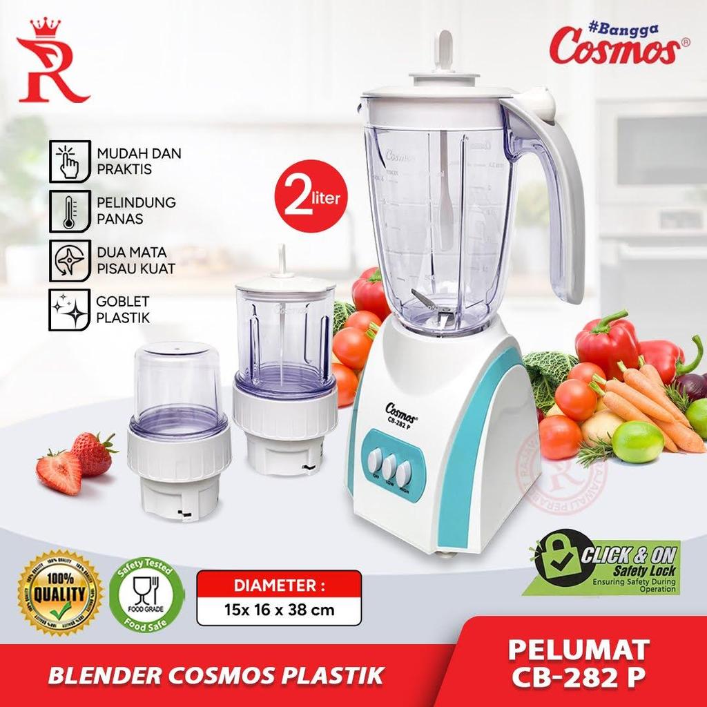 Blender Plastik 3 in 1 Blender Juice Pelumat Bumbu 2 Liter Cosmos