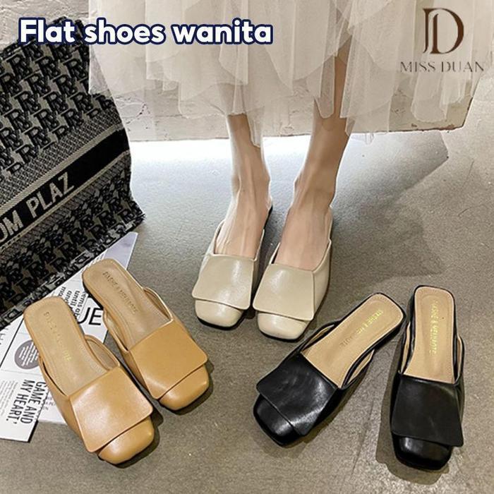 ASLI Flatshoes Wanita Elegan l Flat & Sendal Teplek Wanita Flat Shoes Korean Style / Flatshoes Korea