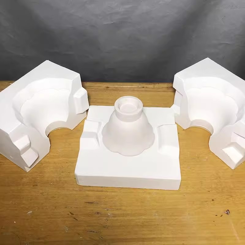 Flower Rim Cup Slip Casting Mold - Reusable Ceramic Plaster Mold for Pottery, Gypsum Clay Crafting